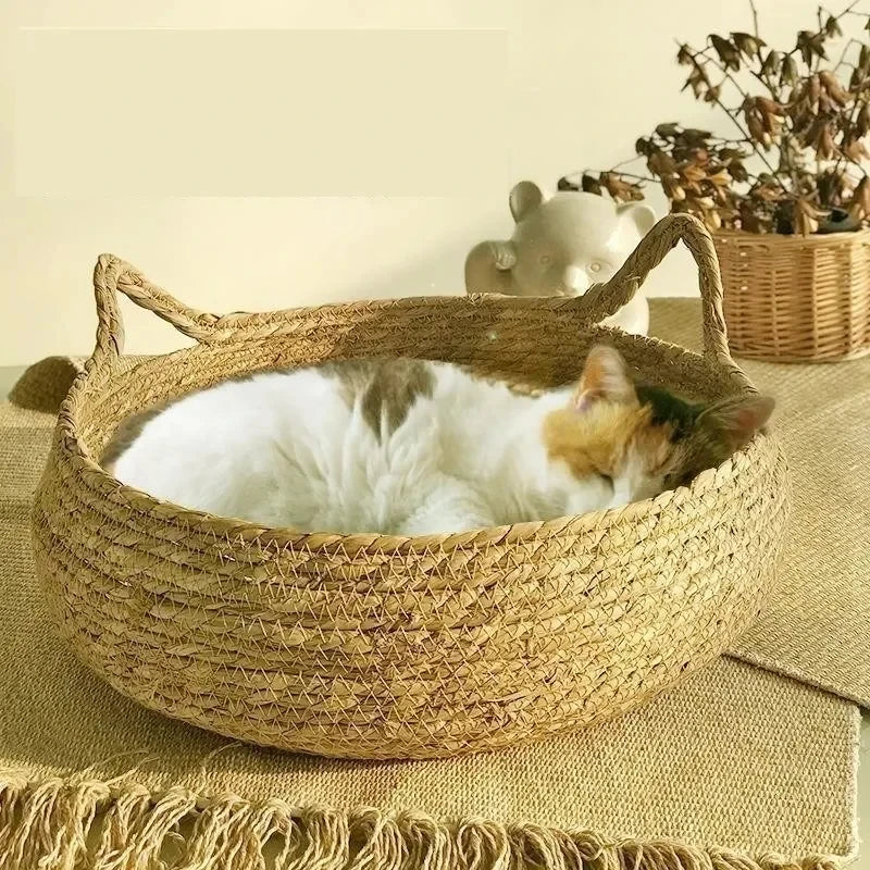 Panier tressé - lit pour chat - Vevo